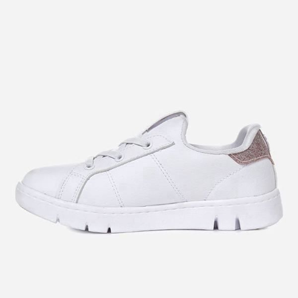 Estilo De Vida Calzado Fila Niñas Blancas / Rosas - Court Flex Kd - España 245610ENA